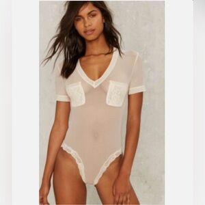 Lace Trim Bodysuit